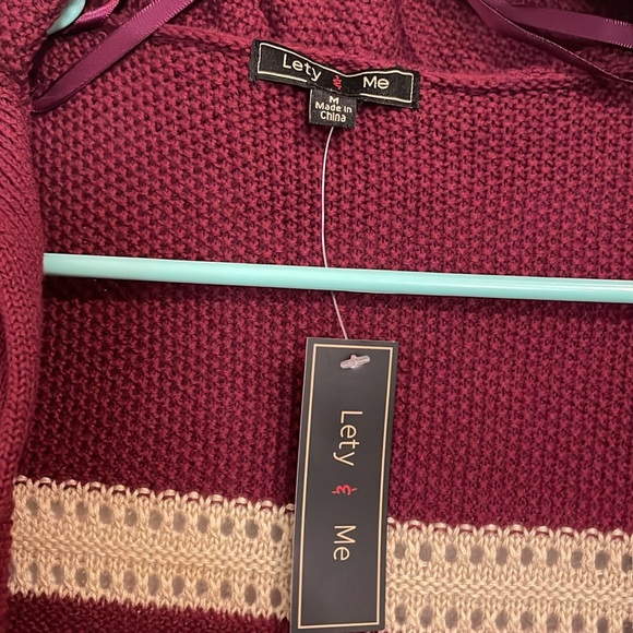 Lety & Me size medium striped cardigan - Picture 4 of 5